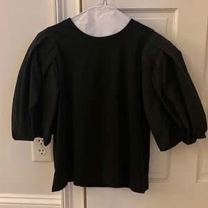 SEA NEW YORK black puff sleeve tee